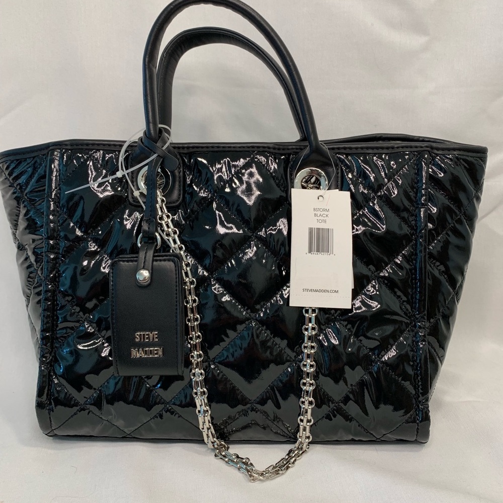 Steve Madden black storm tote